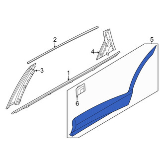 Genesis OE - Front Left Door Molding