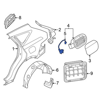 Genesis OE - Rear Fuel Filler Door Lock Actuator