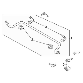 Genesis OE - Rear Suspension - Stabilizer Bar & Components