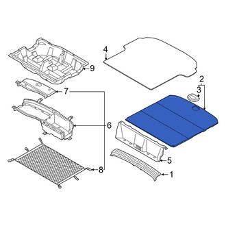 Genesis OE - Rear Spare Tire Compartment Cover