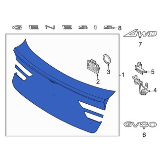 Genesis OE - Rear Liftgate Finish Panel