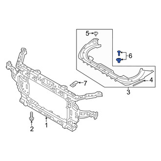 Genesis OE - Radiator Support Access Cover Clip