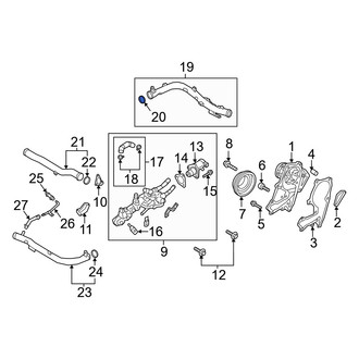 Genesis OE - Turbocharger Coolant Line Gasket