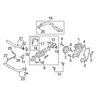 Genesis OE - Turbocharger Coolant Line Gasket