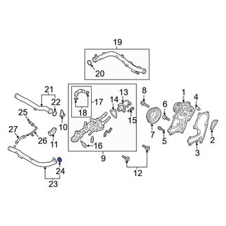 Genesis OE - Turbocharger Coolant Line Gasket