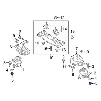 Genesis OE - Engine Mount Nut
