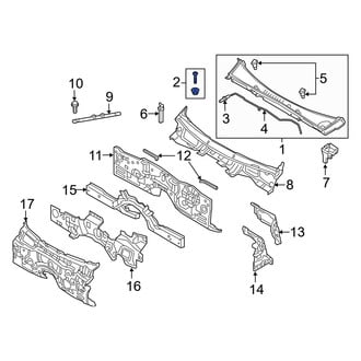 Genesis OE - Radiator Support Access Cover Clip