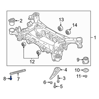 Genesis OE - Suspension Stabilizer Bar Bracket Bolt