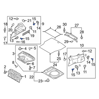 Genesis OE - Trunk Trim Panel Rivet