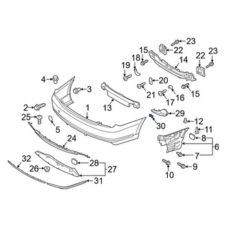Genesis OE - Bumper Cover Nut