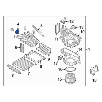 Genesis OE - HVAC Air Inlet Door Actuator