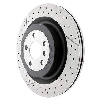 Genuine® - Drilled Vented Rear Passenger Side Brake Rotor