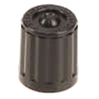 Genuine® - Black Wheel Valve Stem Caps