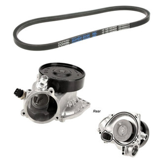 Genuine® - Engine Coolant Water Pump and Accessory Drive Belt Kit