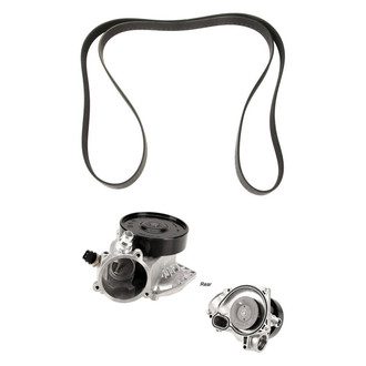 Genuine® - Engine Coolant Water Pump and Serpentine Belt Kit