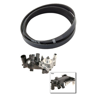 Genuine® - Engine Coolant Water Pump and Serpentine Belt Kit