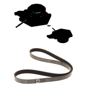 Genuine® - Engine Coolant Water Pump and Drive Belt Kit