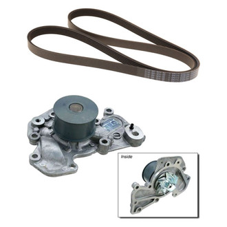 Genuine® - Engine Coolant Water Pump and Drive Belt Kit
