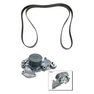 Genuine® - Engine Coolant Water Pump and Serpentine Belt Kit
