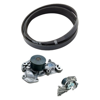 Genuine® - Engine Coolant Water Pump and Serpentine Belt Kit