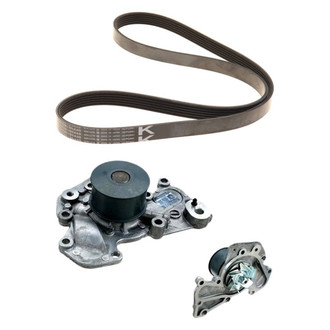 Genuine® - Engine Coolant Water Pump and Drive Belt Kit