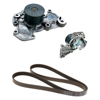 Genuine® - Engine Coolant Water Pump and Drive Belt Kit