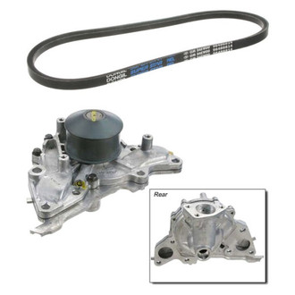 Genuine® - Engine Coolant Water Pump and Accessory Drive Belt Kit