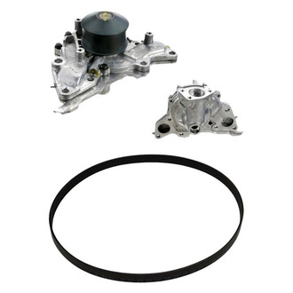 Genuine® - Engine Coolant Water Pump and Drive Belt Kit