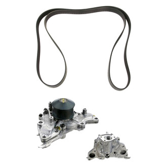 Genuine® - Engine Coolant Water Pump and Serpentine Belt Kit