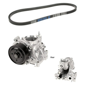 Genuine® - Engine Coolant Water Pump and Accessory Drive Belt Kit