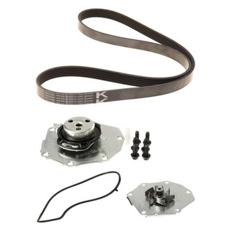 Genuine® - Engine Coolant Water Pump and Drive Belt Kit