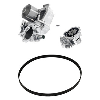 Genuine® - Engine Coolant Water Pump and Drive Belt Kit