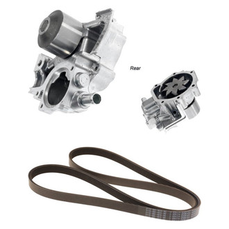Genuine® - Engine Coolant Water Pump and Drive Belt Kit
