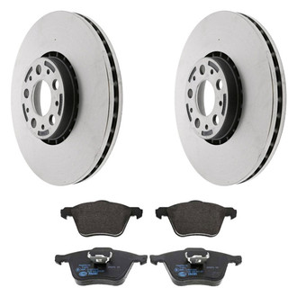 Genuine® - Plain Front Brake Kit with Semi-Metallic Pads