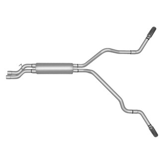 Gibson® - Extreme Dual™ Aluminized Steel Cat-Back Exhaust System with Split Side Exit