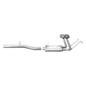 Gibson® - Super Truck™ Aluminized Steel Cat-Back Exhaust System with Dual Side Exit