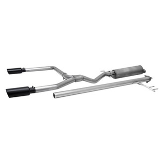 Gibson® - Black Elite™ Stainless Steel Cat-Back Exhaust System with Split Rear Exit