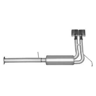 Gibson® - Super Truck™ Stainless Steel Cat-Back Exhaust System with Dual Side Exit