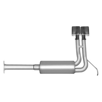 Gibson® - Super Truck™ Stainless Steel Cat-Back Exhaust System with Dual Side Exit