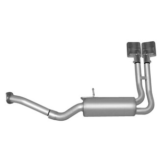 Gibson® - Super Truck™ Stainless Steel Cat-Back Exhaust System with Dual Side Exit