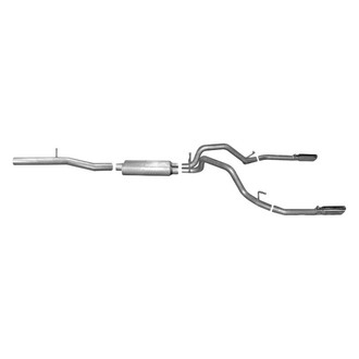 Gibson® - Split Rear™ Stainless Steel Cat-Back Exhaust System with Split Rear Exit
