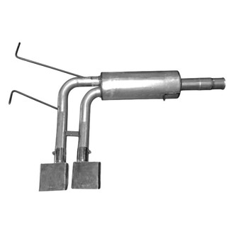 Gibson® - Super Truck™ Stainless Steel Cat-Back Exhaust System with Dual Side Exit