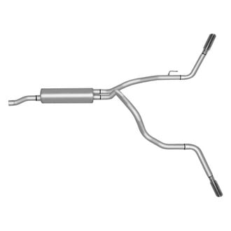 Gibson® - Extreme Dual™ Aluminized Steel Cat-Back Exhaust System with Split Side Exit