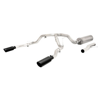 Gibson® - Black Elite™ Stainless Steel Cat-Back Exhaust System with Split Rear Exit