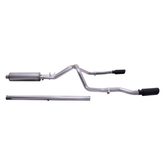 Gibson® - Black Elite™ Stainless Steel Cat-Back Exhaust System with Split Rear Exit