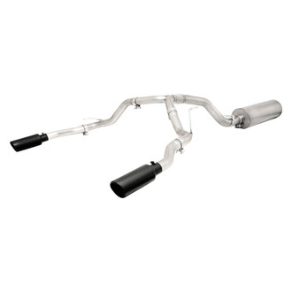 Gibson® - Black Elite™ Stainless Steel Cat-Back Exhaust System with Split Rear Exit