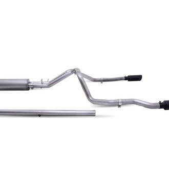 Gibson® - Black Elite™ Stainless Steel Cat-Back Exhaust System with Split Rear Exit
