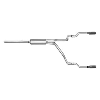 Gibson® - Split Rear™ Stainless Steel Cat-Back Exhaust System with Split Rear Exit