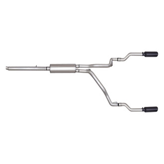 Gibson® - Black Elite™ Stainless Steel Cat-Back Exhaust System with Split Rear Exit