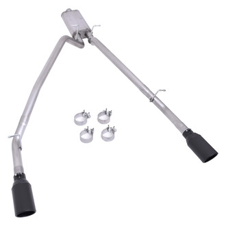 Gibson® - Black Elite™ 409 SS Cat-Back Exhaust System with Split Rear Exit